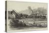 The Railway Disaster at Monchenstein, Near Bale-null-Stretched Canvas