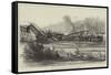 The Railway Disaster at Monchenstein, Near Bale-null-Framed Stretched Canvas