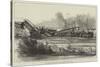 The Railway Disaster at Monchenstein, Near Bale-null-Stretched Canvas