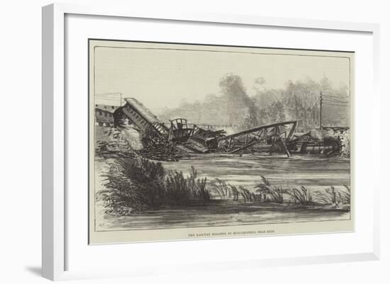 The Railway Disaster at Monchenstein, Near Bale-null-Framed Giclee Print
