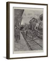 The Railway Disaster at Slough on 16 June, the Scene after the Collision-Henry Charles Seppings Wright-Framed Giclee Print