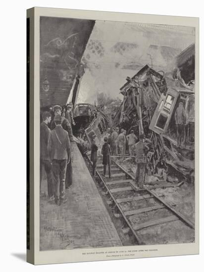The Railway Disaster at Slough on 16 June, the Scene after the Collision-Henry Charles Seppings Wright-Stretched Canvas