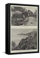 The Railway Disaster in the Riviera-null-Framed Stretched Canvas