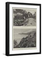 The Railway Disaster in the Riviera-null-Framed Giclee Print