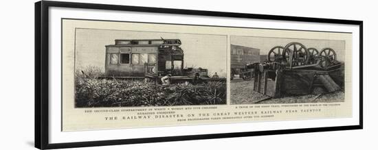 The Railway Disaster on the Great Western Railway Near Taunton-null-Framed Premium Giclee Print