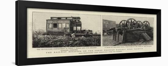 The Railway Disaster on the Great Western Railway Near Taunton-null-Framed Giclee Print