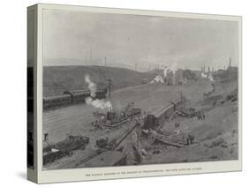 The Railway Disaster on the Midland at Wellingborough, the Scene after the Accident-null-Stretched Canvas