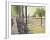 The Railway Junction at Bois-Colombes, or La Route Pontoise, 1886-Paul Signac-Framed Giclee Print