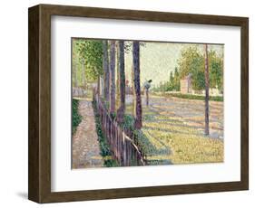 The Railway Junction at Bois-Colombes, or La Route Pontoise, 1886-Paul Signac-Framed Giclee Print