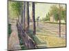 The Railway Junction at Bois-Colombes, or La Route Pontoise, 1886-Paul Signac-Mounted Giclee Print