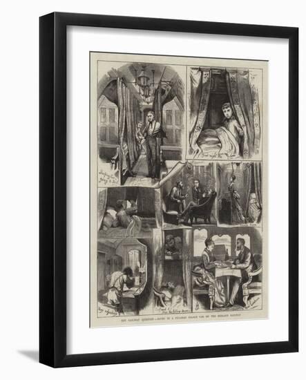 The Railway Question, Notes in a Pullman Palace Car on the Midland Railway-null-Framed Giclee Print