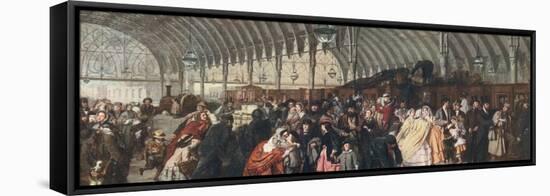 The Railway Station, 1862-William Powell Frith-Framed Stretched Canvas