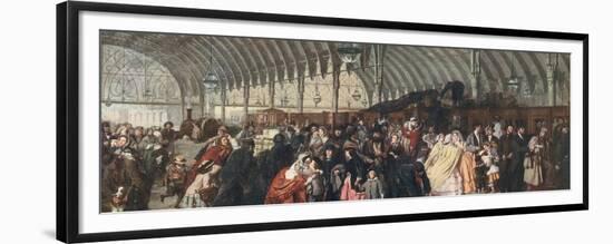 The Railway Station, 1862-William Powell Frith-Framed Giclee Print