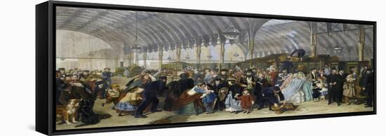 The Railway Station, 1866-William Powell Frith-Framed Stretched Canvas