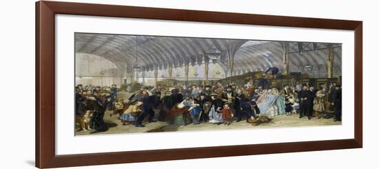 The Railway Station, 1866-William Powell Frith-Framed Giclee Print