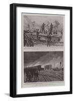 The Railway Strike and Labour Riots at Chicago-null-Framed Giclee Print