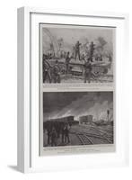 The Railway Strike and Labour Riots at Chicago-null-Framed Giclee Print