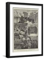 The Railway Strike in Scotland, Sketches at Glasgow-null-Framed Giclee Print
