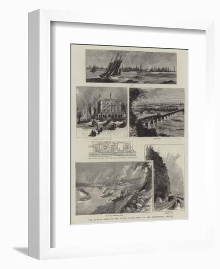 The Railway Strike in the United States, Views on the Pennsylvania Railway-null-Framed Giclee Print