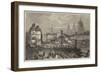 The Railway Works at Blackfriars and Opening Towards Ludgate Hill, Viewed from the Temporary Bridge-null-Framed Giclee Print