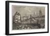 The Railway Works at Blackfriars and Opening Towards Ludgate Hill, Viewed from the Temporary Bridge-null-Framed Giclee Print