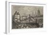 The Railway Works at Blackfriars and Opening Towards Ludgate Hill, Viewed from the Temporary Bridge-null-Framed Giclee Print