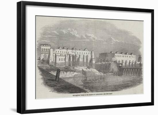 The Railway Works in the Harbour of Alexandria-null-Framed Giclee Print