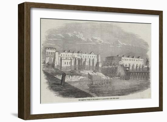 The Railway Works in the Harbour of Alexandria-null-Framed Giclee Print