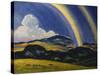 The Rainbow, Wales-Derwent Lees-Stretched Canvas