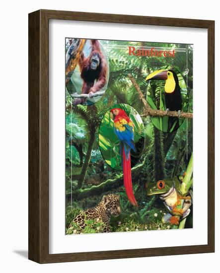 The Rainforest-Encyclopaedia Britannica-Framed Art Print