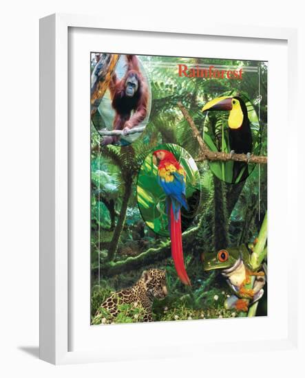 The Rainforest-Encyclopaedia Britannica-Framed Art Print