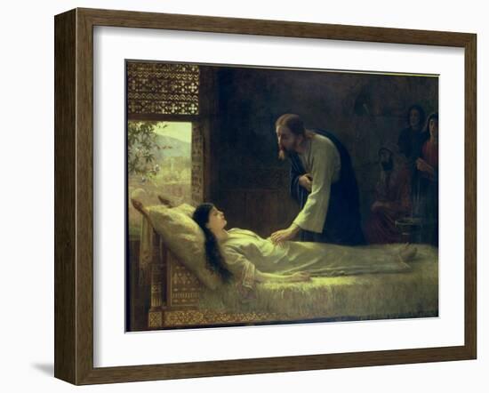 The Raising of Jairus's Daughter, 1889-Edwin Longsden Long-Framed Giclee Print