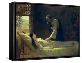 The Raising of Jairus's Daughter, 1889-Edwin Longsden Long-Framed Stretched Canvas
