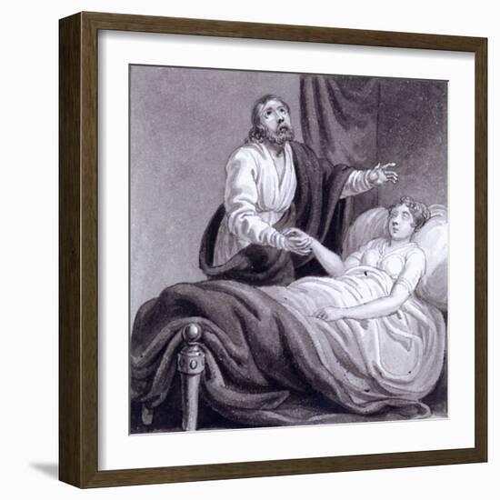 The Raising of Jairus's Daughter, C1810-C1844-Henry Corbould-Framed Giclee Print