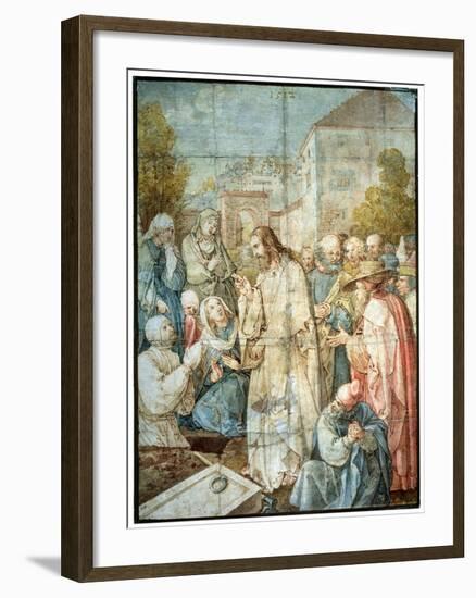 'The Raising of Lazarus', 1512-Albrecht Durer-Framed Giclee Print