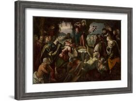 The Raising of Lazarus, 1585-1590-Domenico Robusti Tintoretto-Framed Giclee Print