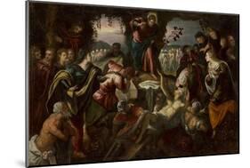 The Raising of Lazarus, 1585-1590-Domenico Robusti Tintoretto-Mounted Giclee Print