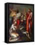 The Raising of Lazarus, 1600-05 (Oil on Canvas)-Abraham Bloemaert-Framed Stretched Canvas