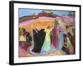 The Raising of Lazarus, 1919-Maurice Denis-Framed Giclee Print