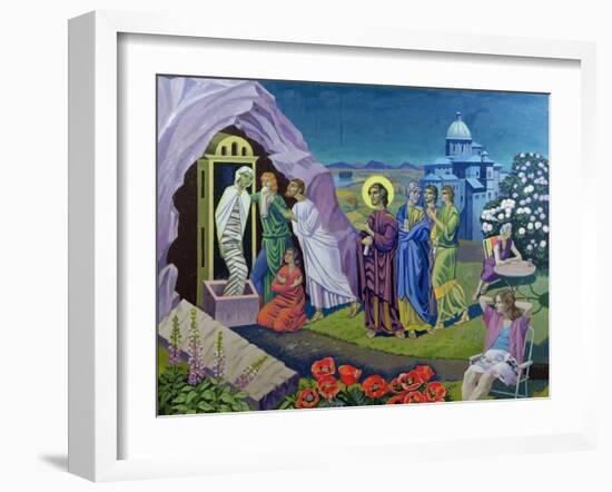 The Raising of Lazarus, 1987-Osmund Caine-Framed Giclee Print