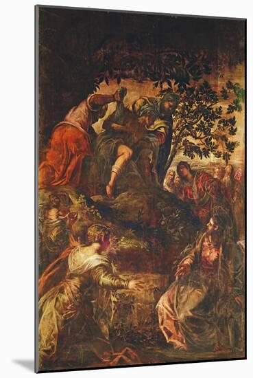 The Raising of Lazarus, C.1575-Jacopo Robusti Tintoretto-Mounted Giclee Print