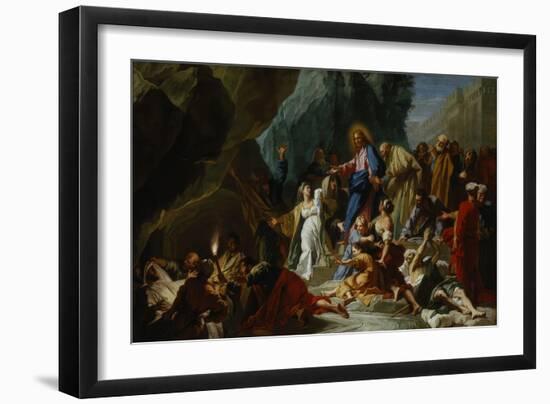 The Raising of Lazarus, c.1711-Jean-Baptiste Jouvenet-Framed Giclee Print