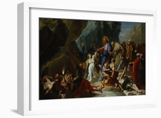 The Raising of Lazarus, c.1711-Jean-Baptiste Jouvenet-Framed Giclee Print