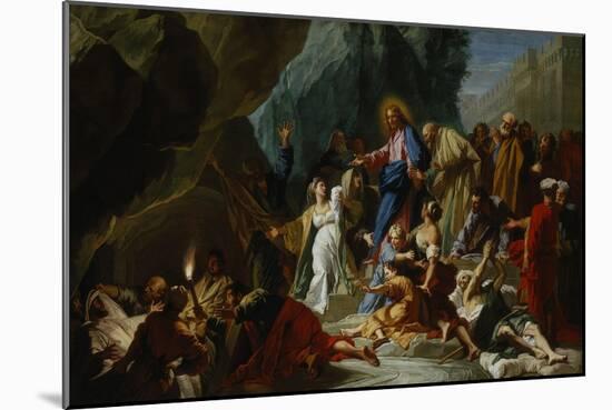 The Raising of Lazarus, c.1711-Jean-Baptiste Jouvenet-Mounted Giclee Print