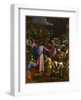 The Raising of Lazarus, Ca 1518-Sebastiano del Piombo-Framed Giclee Print