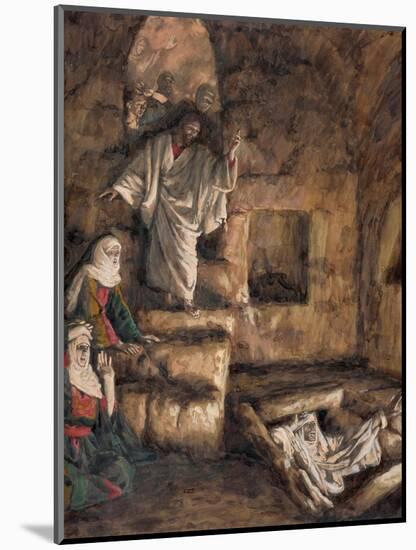 The Raising of Lazarus, Illustration for 'The Life of Christ', C.1886-94-James Tissot-Mounted Giclee Print