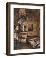 The Raising of Lazarus, Illustration for 'The Life of Christ', C.1886-94-James Tissot-Framed Giclee Print