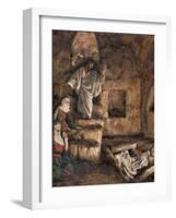 The Raising of Lazarus, Illustration for 'The Life of Christ', C.1886-94-James Tissot-Framed Giclee Print