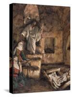 The Raising of Lazarus, Illustration for 'The Life of Christ', C.1886-94-James Tissot-Stretched Canvas