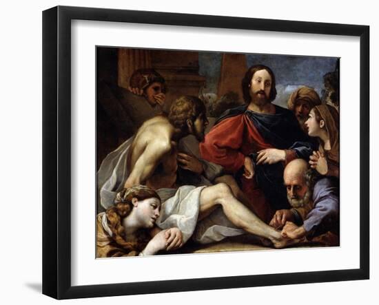 The Raising of Lazarus, Late 16th or 17th Century-Alessandro Tiarini-Framed Giclee Print